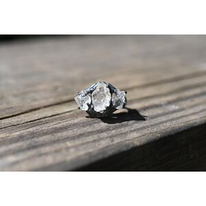 Raw Lake County Diamond Engagement Ring